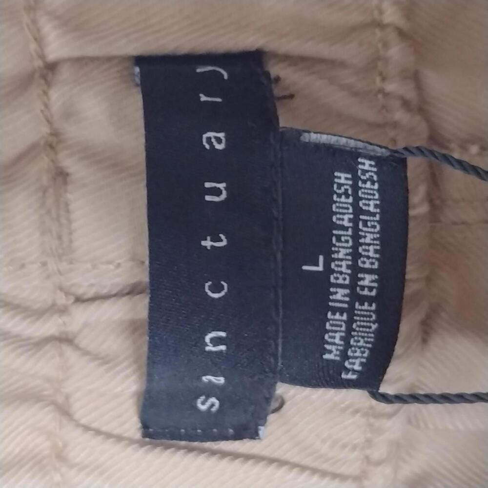 NWT Sanctuary Women's Tan/Lyla Paper Bag Pants Size Large - Picture 7 of 8
